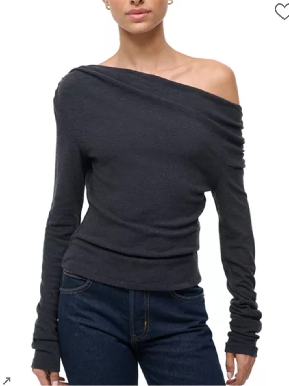 STAUD one shoulder long Sleeve Women’s top
